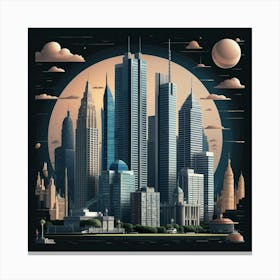 Cityscape 51 Canvas Print