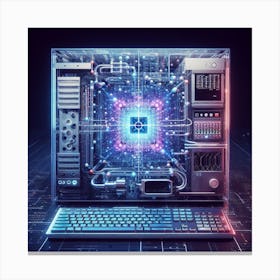 Computer Screen Canvas Print