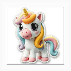 Little Unicorn 44 Canvas Print