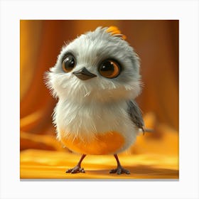 Little Cute Bird Canvas Print