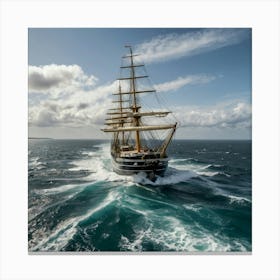 Tall Ship Sailing Canvas Print