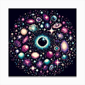 Pixelated Universe 2 Canvas Print