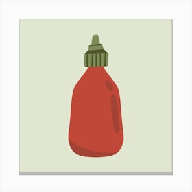 Hot Sauce Bottle Canvas Print