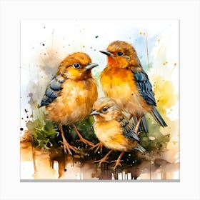 Sky Echoes Birds In Harmony Canvas Print