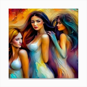 Three Women Canvas Print