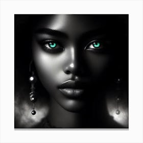 Afro-American Beauty 1 Canvas Print