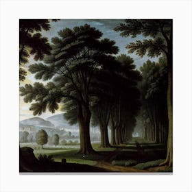 Landscape With Trees Canvas Print