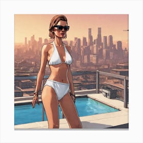 Grand Theft Auto 8 Canvas Print