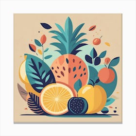 Fruit Illustration Canvas Print