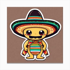 Mexican Teddy Bear Canvas Print