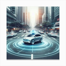 Self - Driving Car 7 Canvas Print