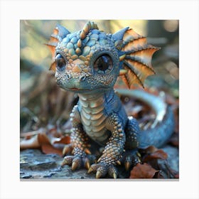 Fan Baby Dragon Canvas Print