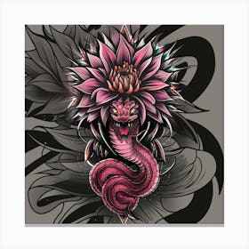 Snake Tattoo Design Canvas Print