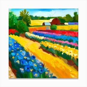 Tulip Field Canvas Print