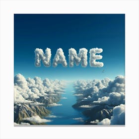 Name Stock Videos & Royalty-Free Footage 1 Canvas Print