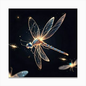 Dragonfly Art Print 1 Canvas Print