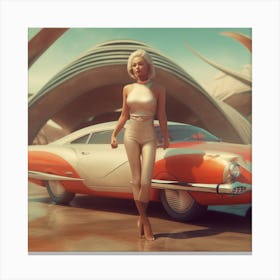 Futuristic Woman 22 Canvas Print