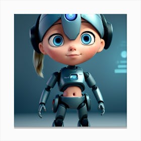 Robot Girl 1 Canvas Print