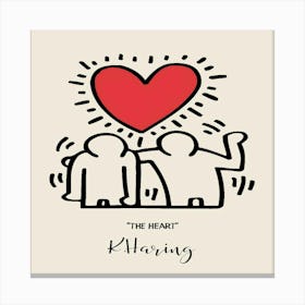 Heart Klinging Canvas Print