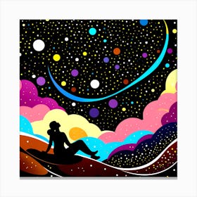 Dreams 5 vector art Canvas Print