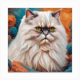 Cat With Yellow Eyes Canvas Print