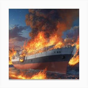 Fiery Art Canvas Print