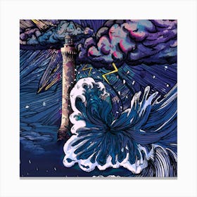 Lighthouse And Chaos Canvas Print