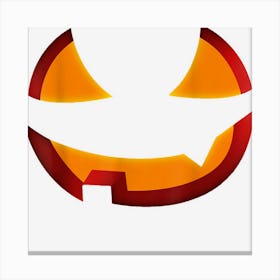 Halloween Pumpkin Face Canvas Print