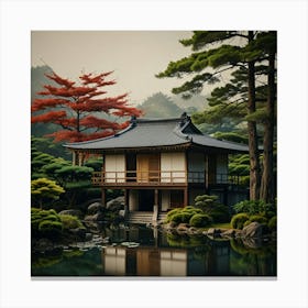 Japanese House Art Print 0 Canvas Print