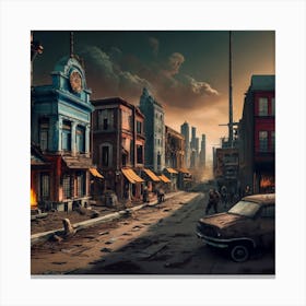 Apocalypse City Canvas Print