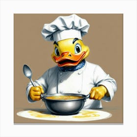 Chef Duck 6 Canvas Print