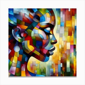 Afro-American Woman 1 Canvas Print