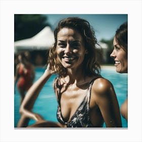 Pool Party Stock Pictures And Royalty-Free Images Canvas Print