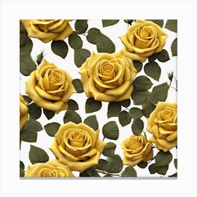 Yellow Roses 4 Canvas Print