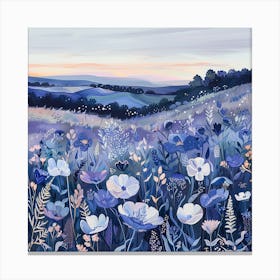 Poppies In The Meadow Canvas Print