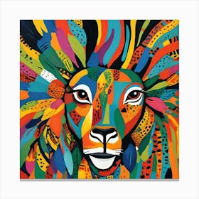 CHINESE ABSTRACT MASK Canvas Print