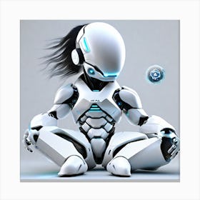 Robot Girl 1 Canvas Print