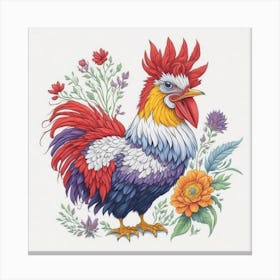 Lucky Rooster Canvas Print