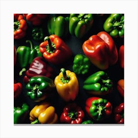 Colorful Peppers 86 Canvas Print