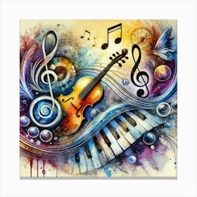 Music Notes Canvas Print