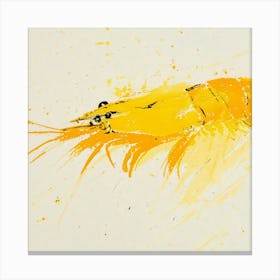 Yellow Shrimp 1 Canvas Print