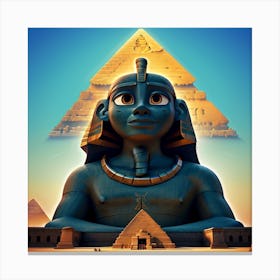 Egyptian Statue Canvas Print