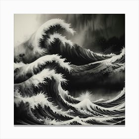 Great Wave Off Kanagawa 25 Canvas Print