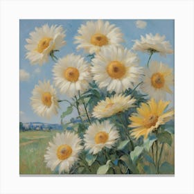 Sunflowers Art Print 1 Canvas Print