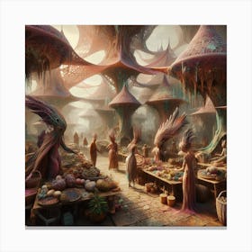 Ethereal Market Canvas Print