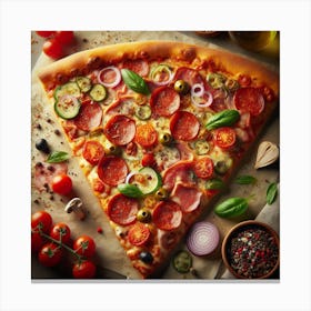 Pizza16 Canvas Print