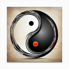 Yin Yang Symbol 8 Canvas Print