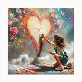 Heart Painting Canvas Print