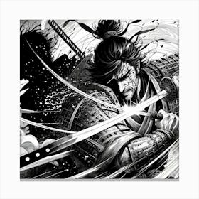 Samurai Art 28 Canvas Print