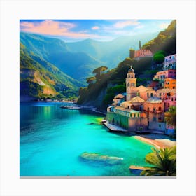 Village Of Cinque Terre Canvas Print